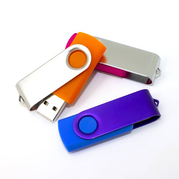 Clé USB pivotante My Usb - Clé USB publicitaire Twister réalisée à vos  couleurs